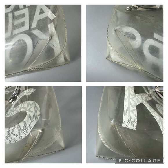 MICHAEL MICHAEL KORS The Michael Large Graphic Logo Clear Tote Bag - Picture 16 of 16